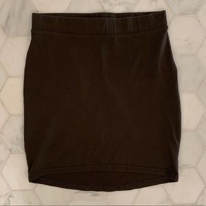 Olive High Waisted Mini Skirt
